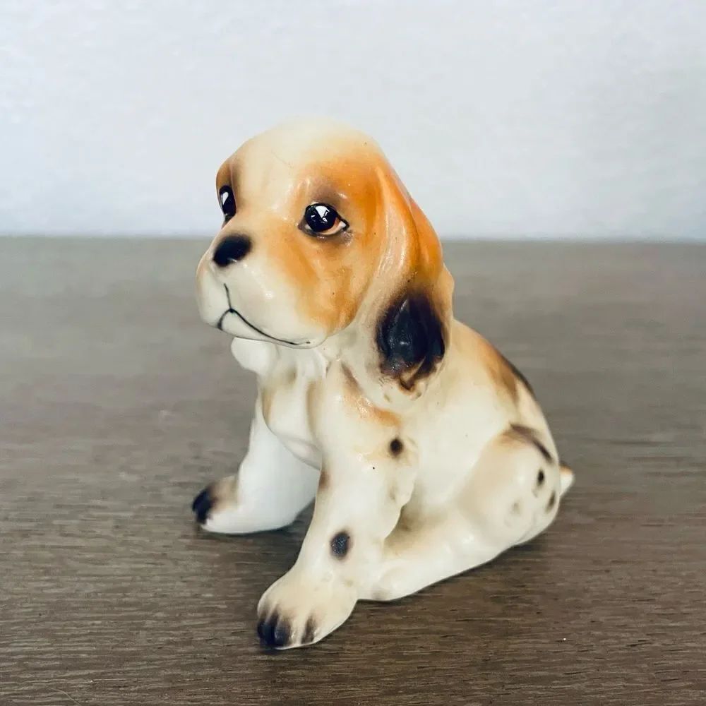 Vintage Porcelain Puppy Dog Collectible Figurine